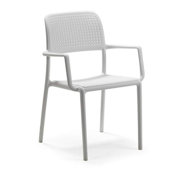 silla-con-brazos-bora-de-exterior-blanco-nardi-outdoor-design-cartagena
