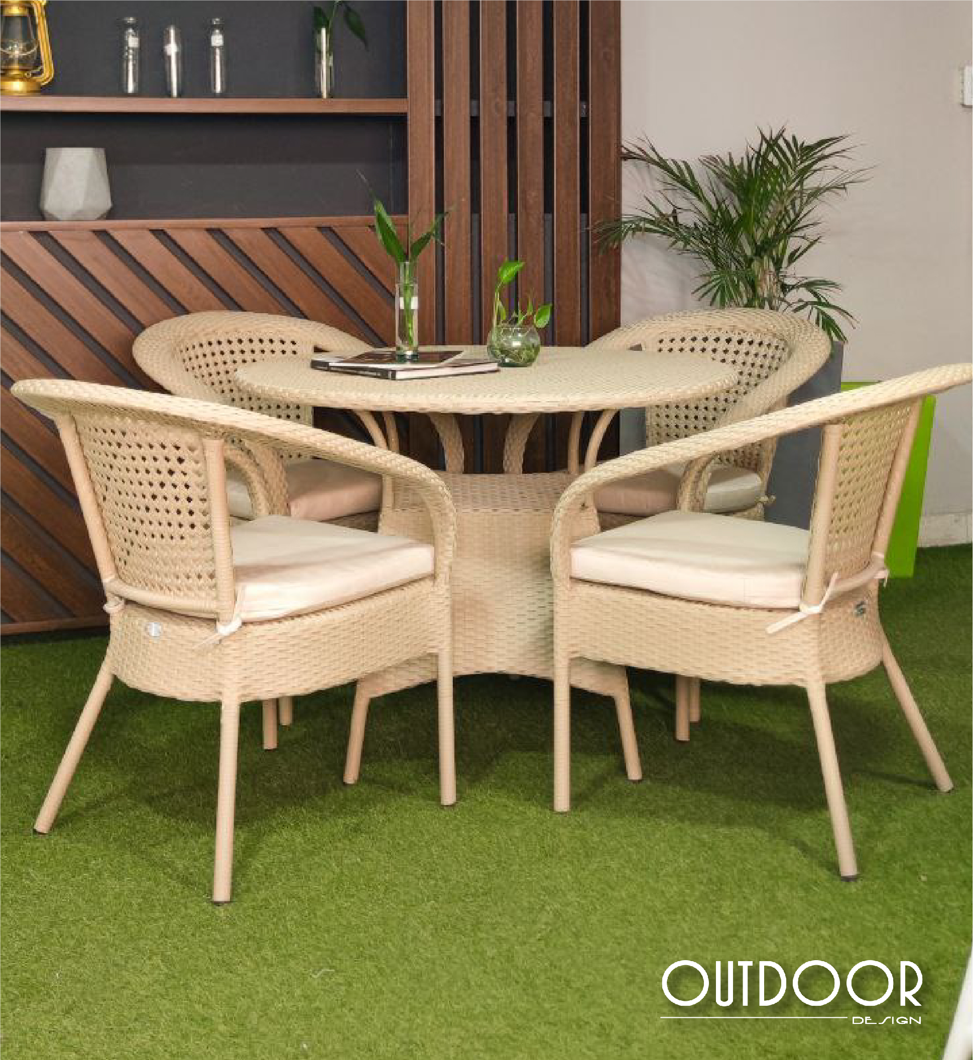 Comedor en Rattán Sintético hechos en Barranquilla, en outdoor design, outdoor sas. Muebles de exterior